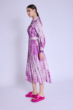 Robe Longue Ceinture Taille - Mosaicpurple