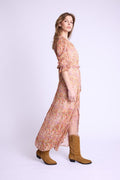 Berenice - Robe Longue Portefeuille Imp - Bloomflowerprint