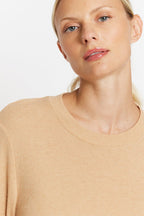 Round Neck T-Shirt Ml Links - Camel