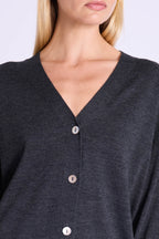 Cardigan Oversize Col V - Dark