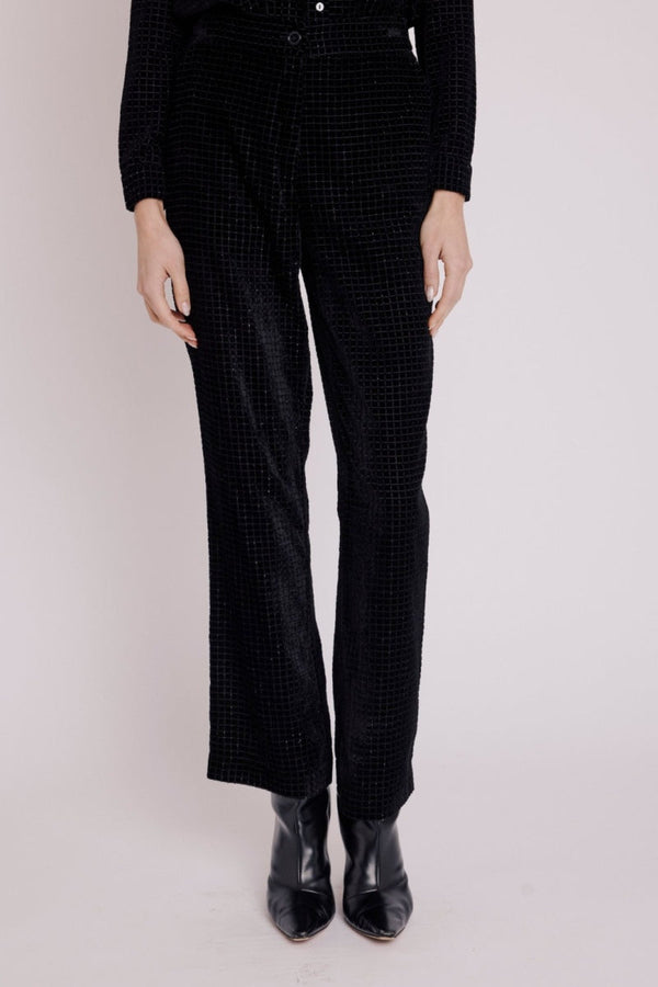 Berenice - Pantalon Droit Imprimé - Black