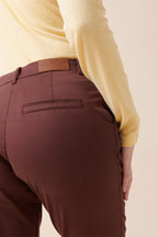 Provence Organic Cotton 7/8 Straight Chinos - Brown