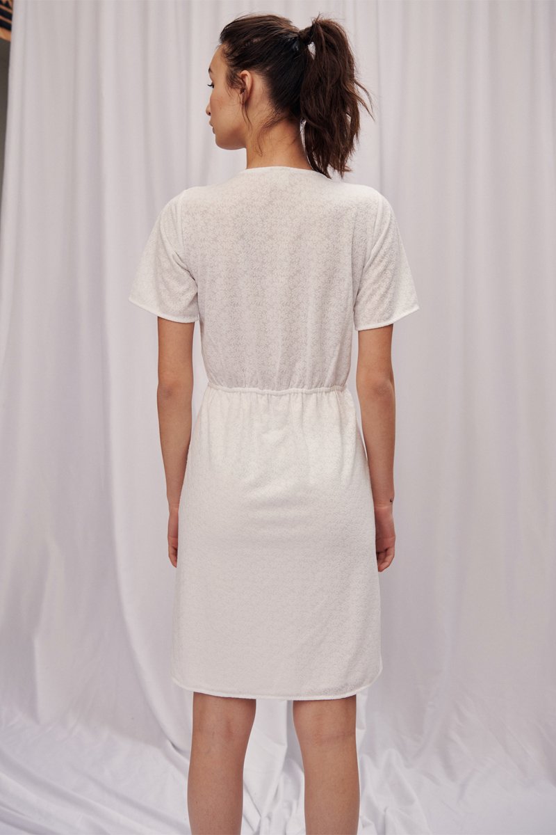 Refrain Shirt Dress - Ivory