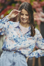 Cassie Oversized Shirt - Blue