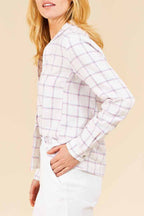 Blusa De Lino Campestre - Blanco