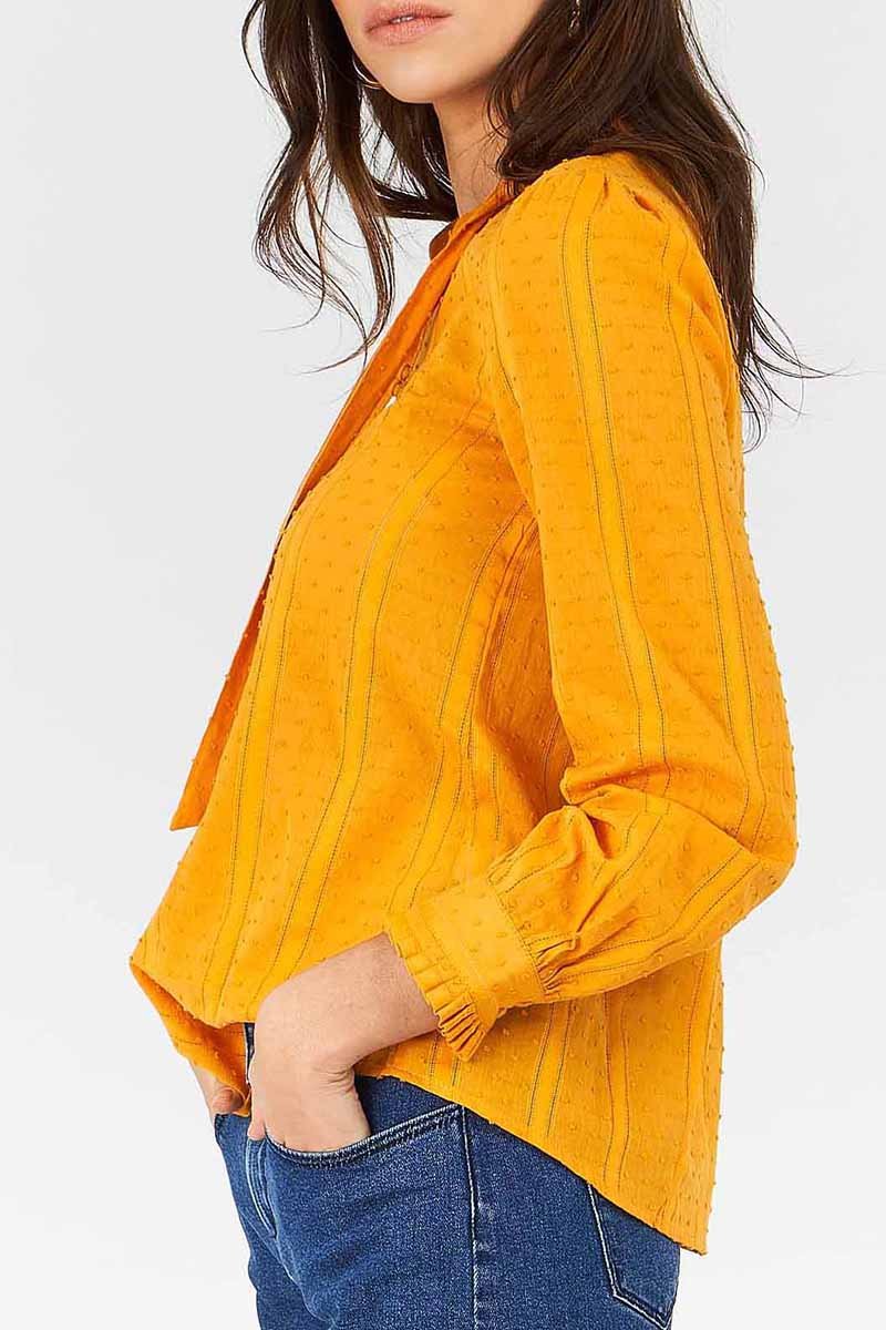 Blusa Florida - Amarillo