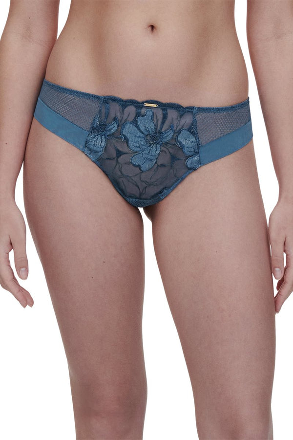 Tanga Fleurs Si - Denim Blue