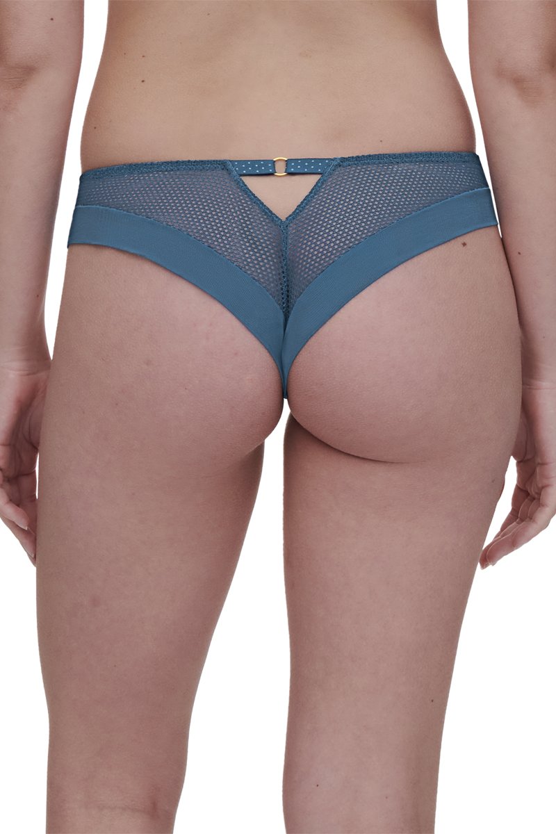 Tanga Fleurs Si - Denim Blue