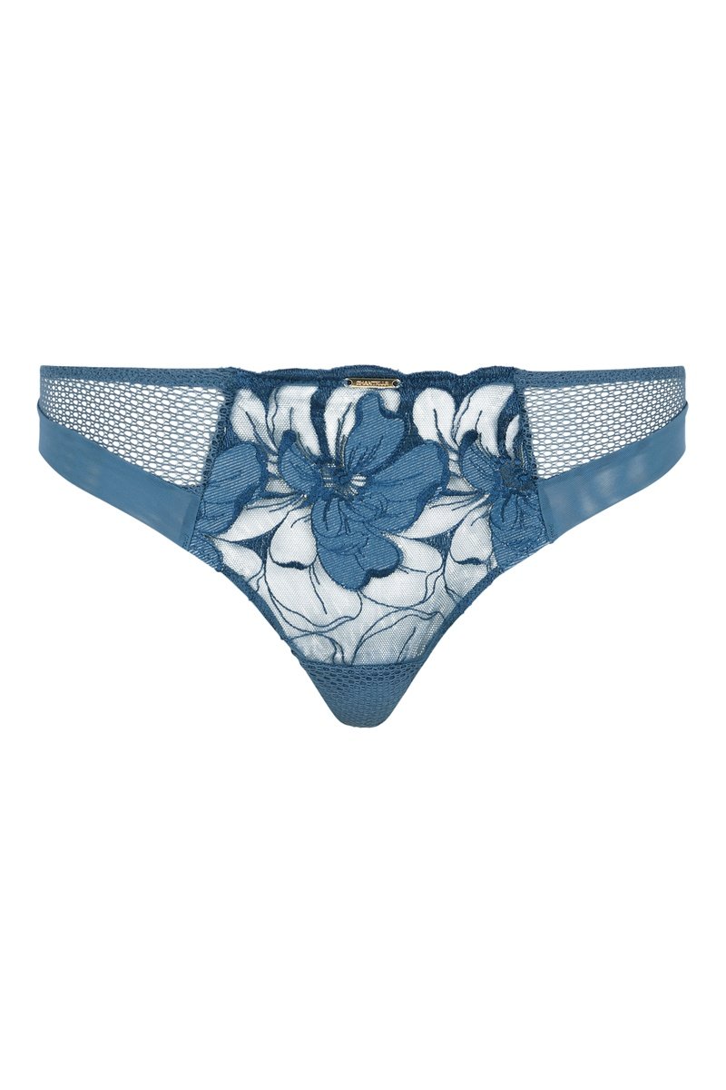 Tanga Fleurs Si - Denim Blue