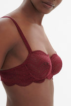 Karma Half-Cup Bra - Spinel Red