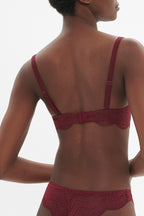 Karma Half-Cup Bra - Spinel Red