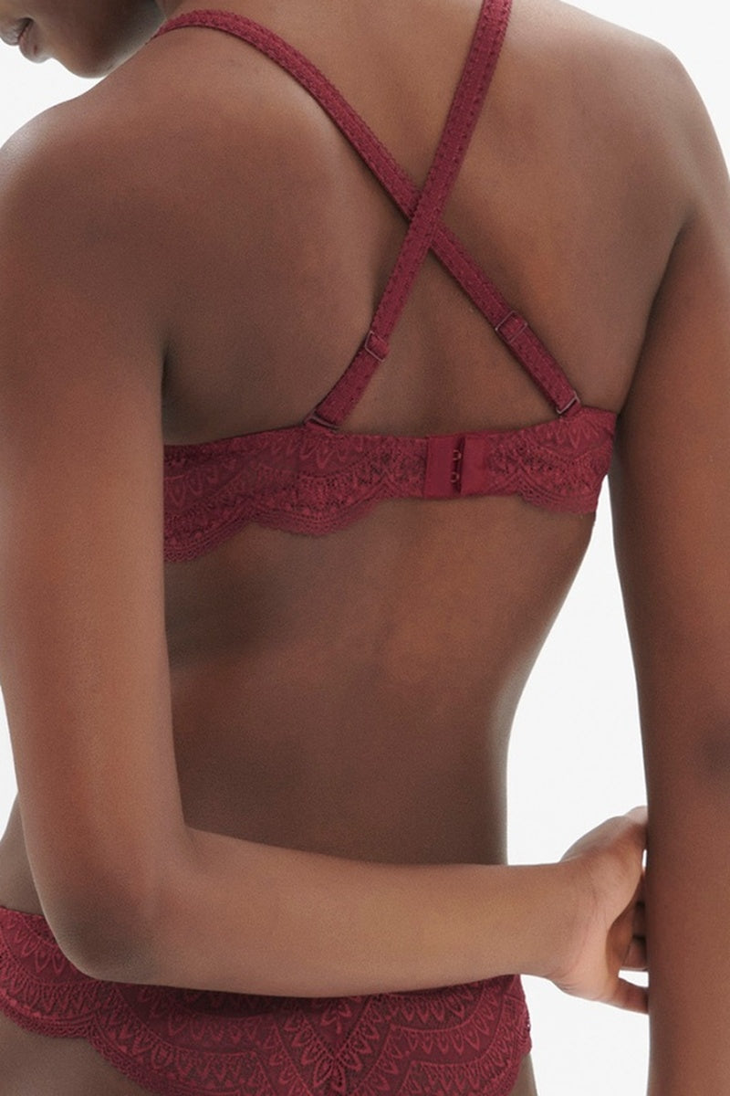 Karma Half-Cup Bra - Spinel Red