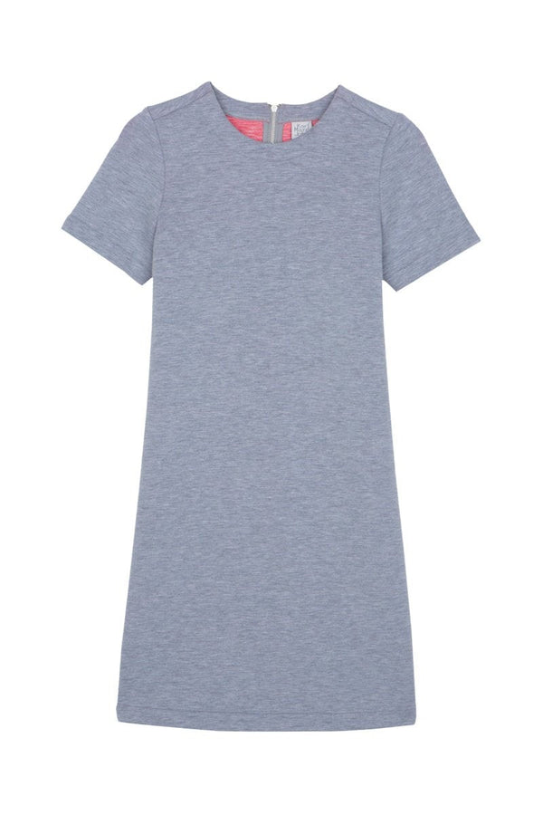 Rosace Straight Dress - Light Grey Marl