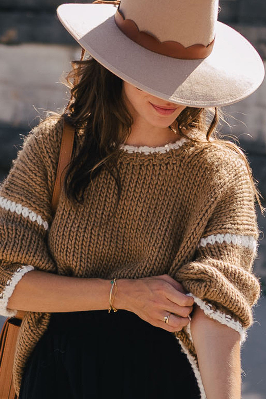 NYLIA CAMEL JUMPER