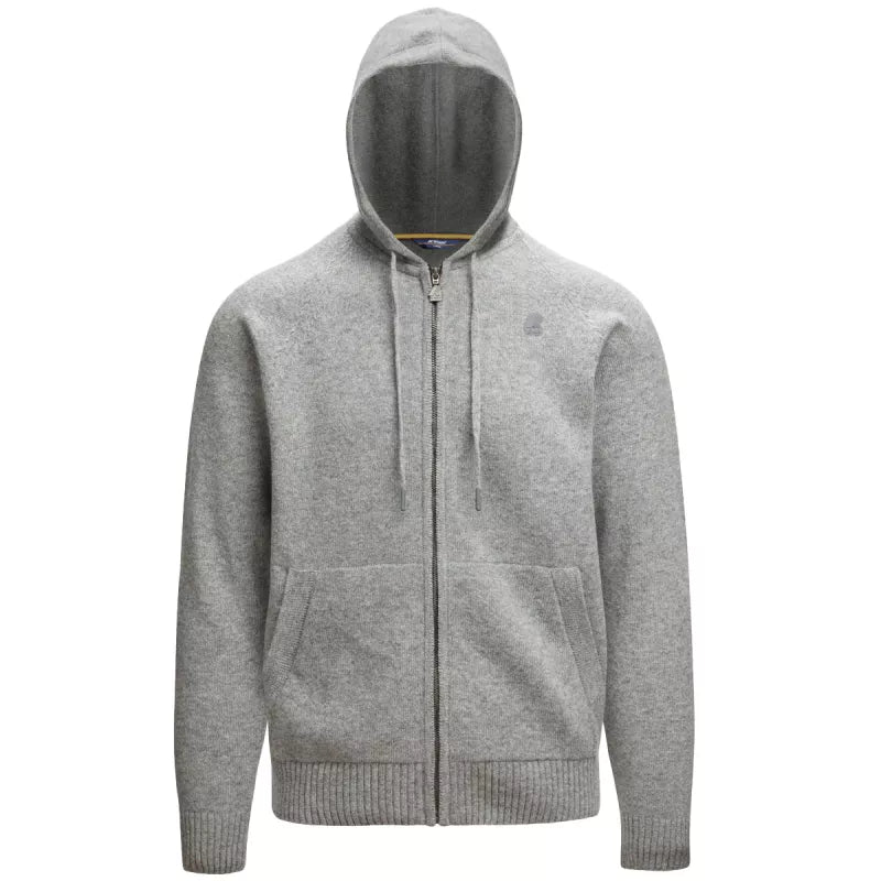 Pullover K-Way Marcy Lammull Dragkedja Huva - Gråmelerad