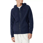 Pullover K-Way Marcy Lambswool Zip Capuche - Bleu Marine