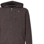 Pullover K-Way Marcy Lambswool Zip Capuche - Marron Foncé