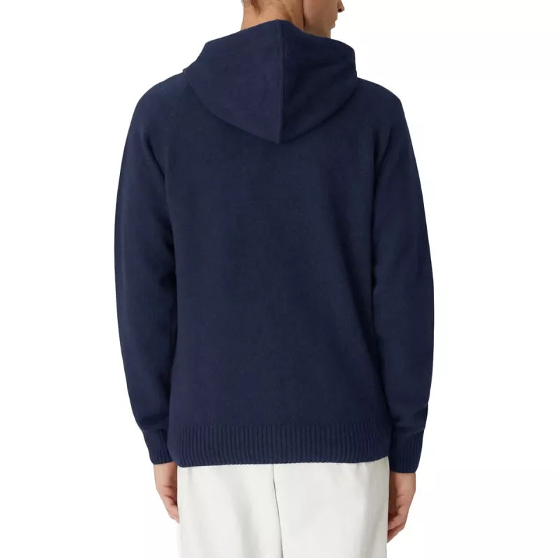 Pullover K-Way Marcy Lambswool Zip Capuche - Bleu Marine