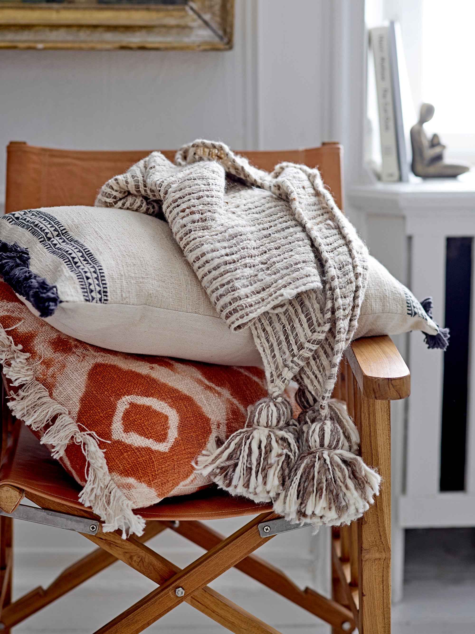 Ester - Cushion - Orange - Cotton