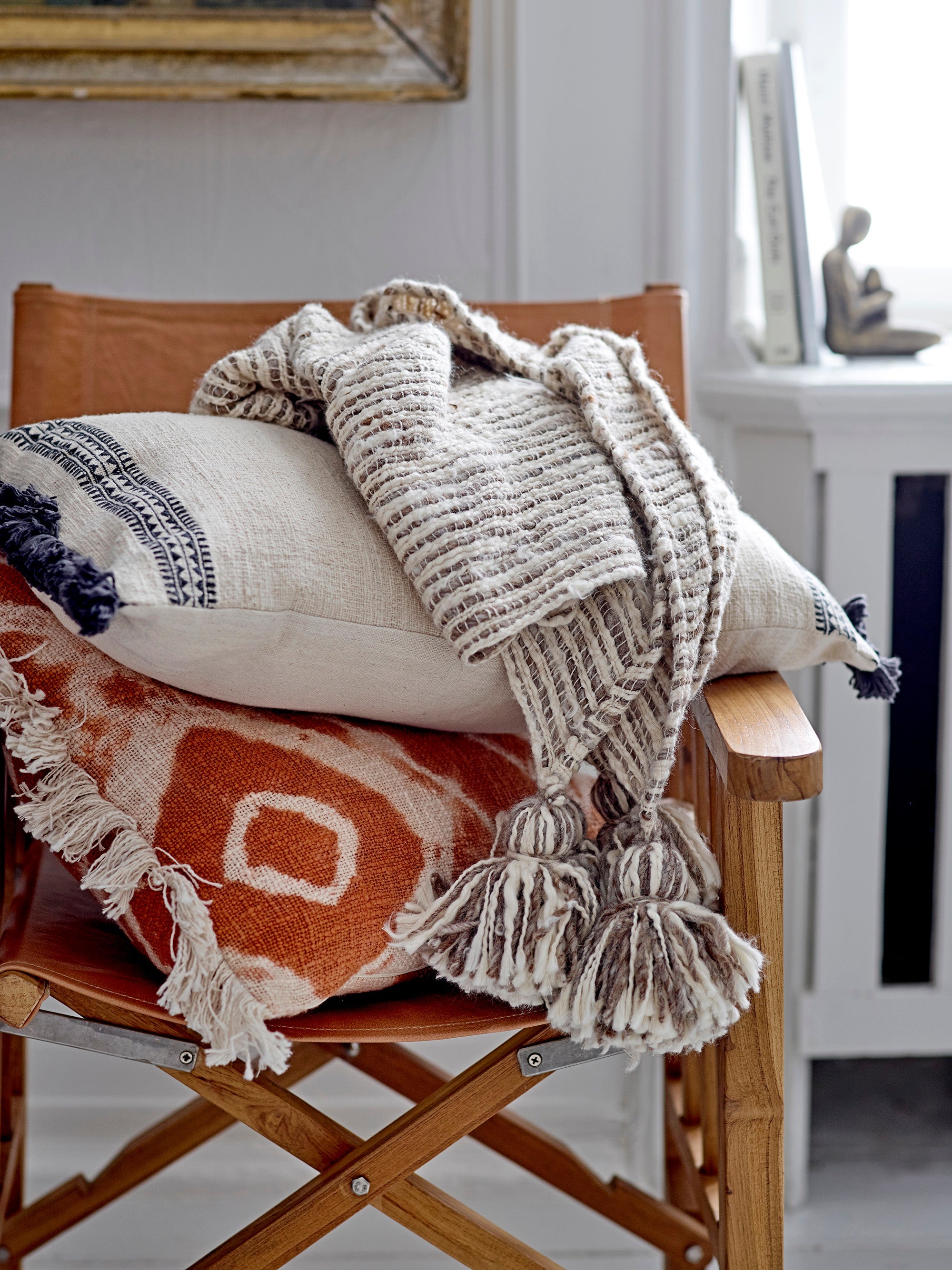 Ester - Set of 4 Cushions - Orange - Cotton