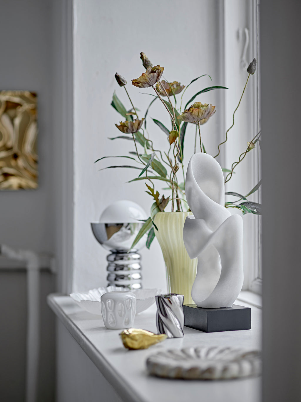 Alistair - Objeto Decorativo - Blanco - Polirresina