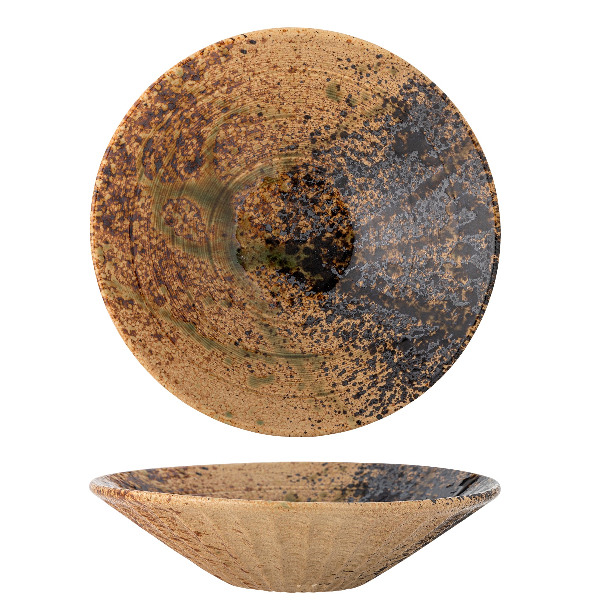 Larken - Fuente De Servir - Multicolor - Gres