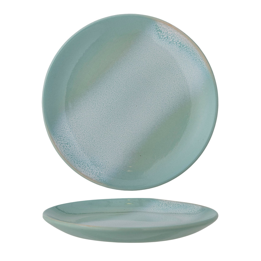 Safie - Lot de 12 Assiettes - Vert - Grès