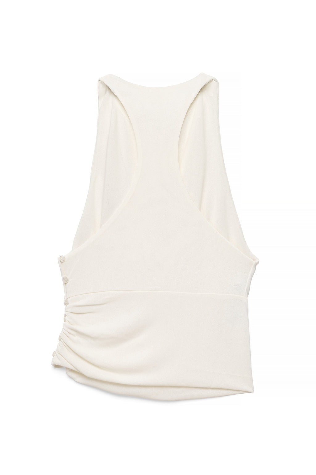 Top de punto racerback - Crema