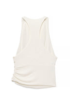 Top de punto racerback - Crema