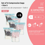 Lot 6 Sacs Sous Vide De Voyage Roll-Up