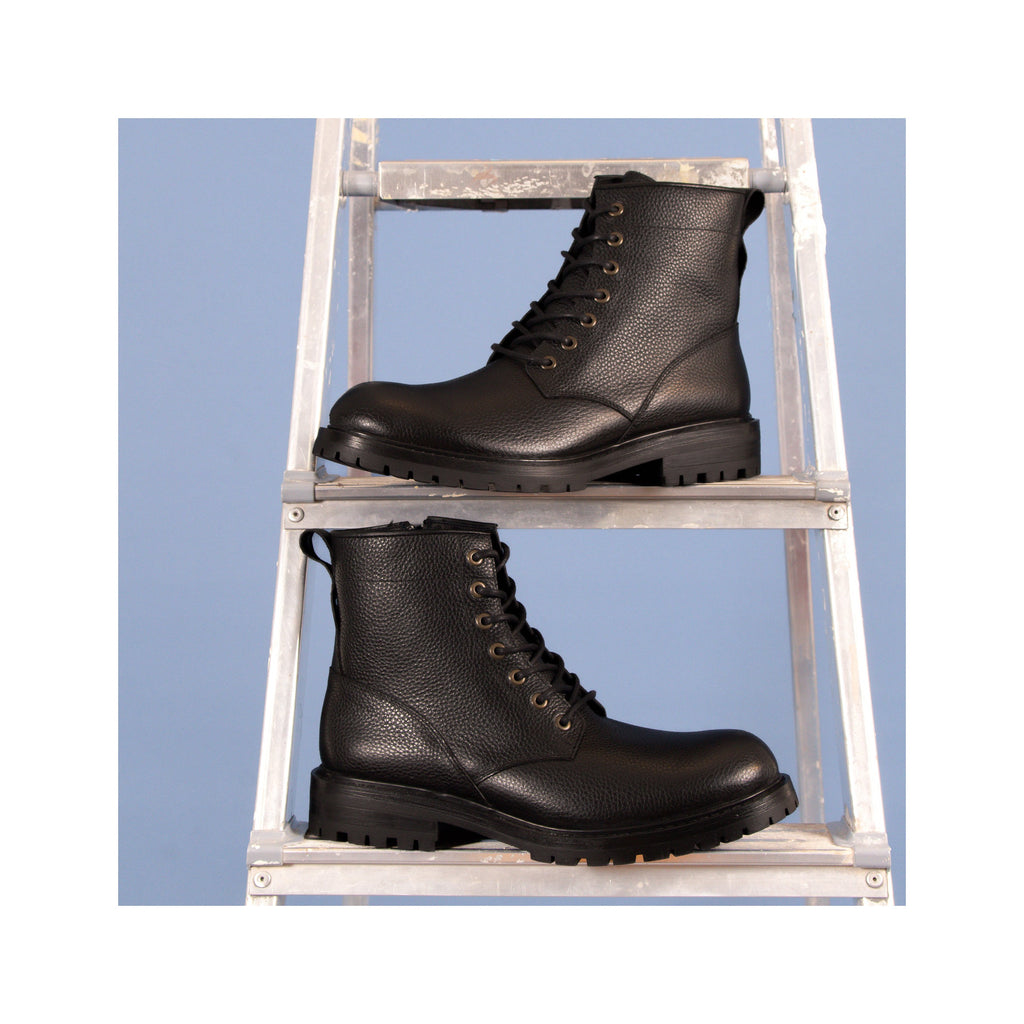Ranger Boots Cuir Grainé Noir - Homme