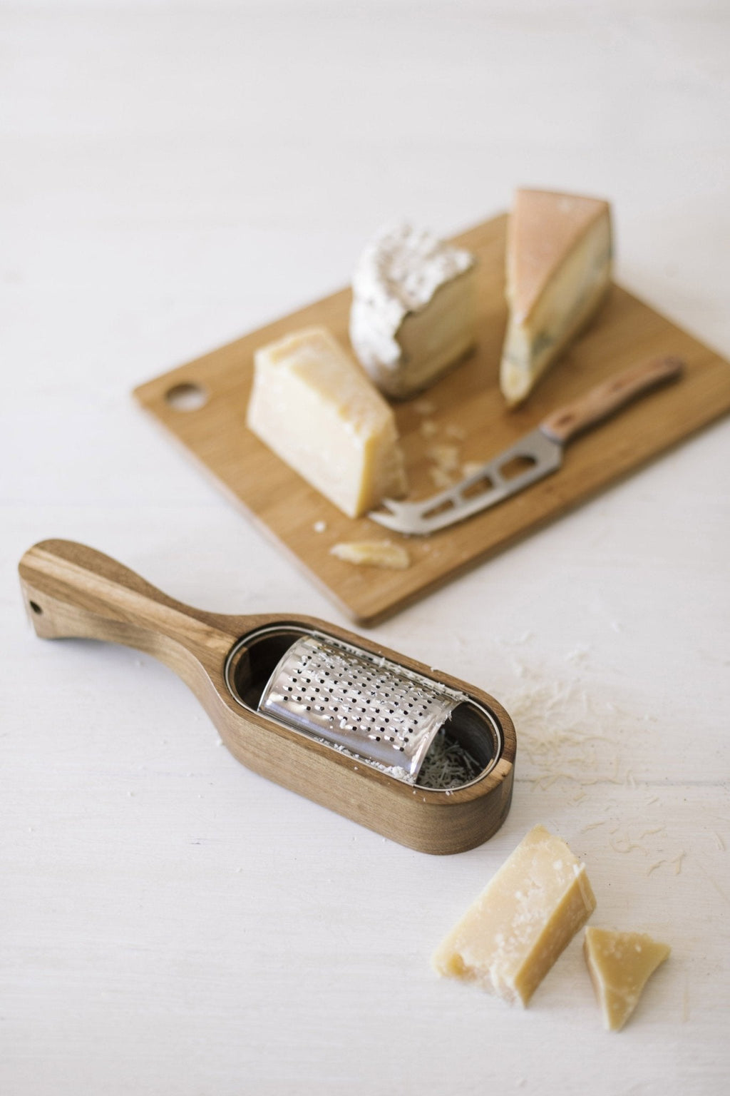 Râpe À Fromage En Acacia - Marron