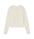 Pull Ras De Cou Ancre Brodee Main - Naturel - Femme