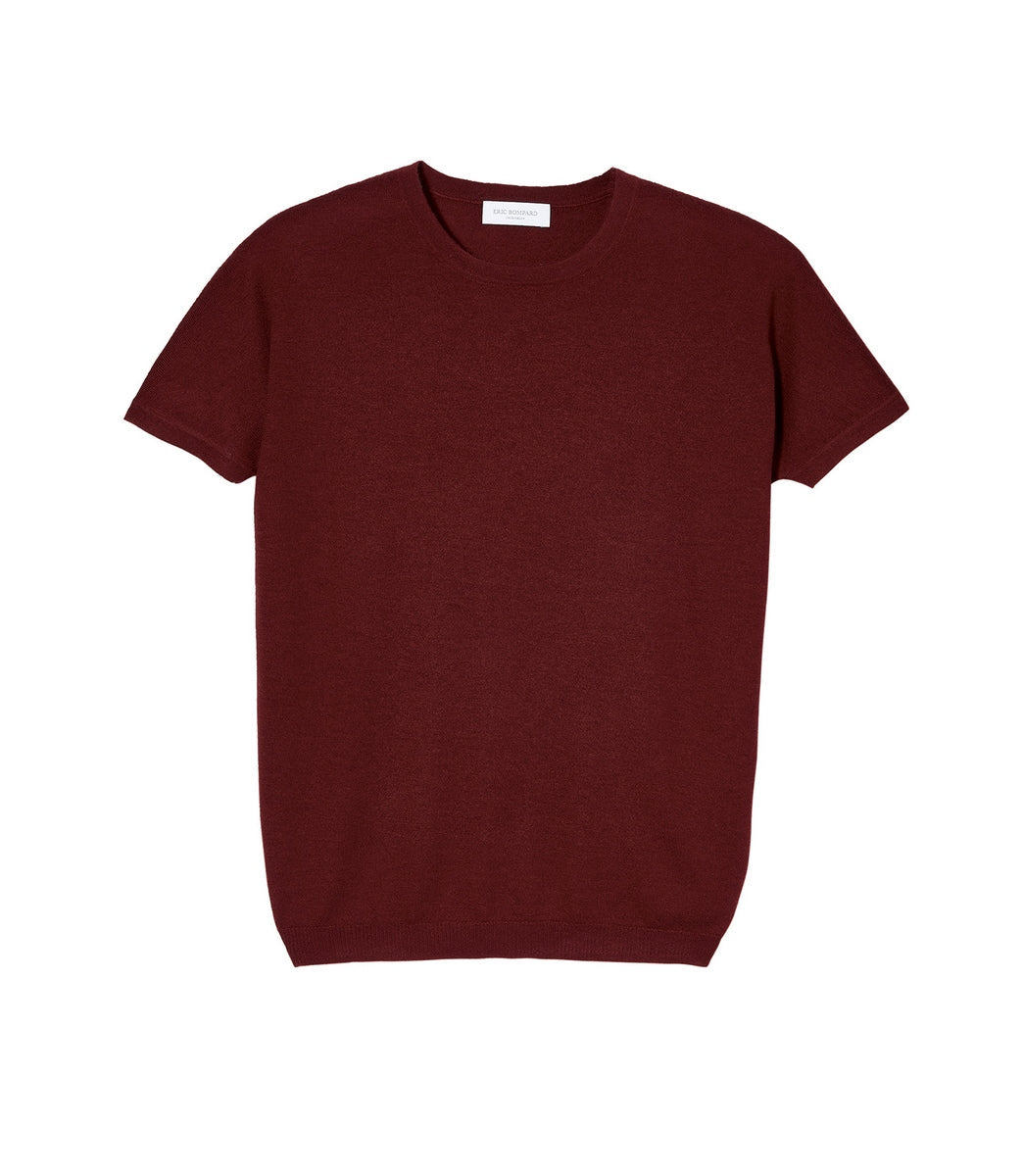 Pull Ras De Cou Loose - Rouge Cranberry - Femme
