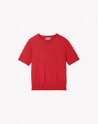 Pull Ras De Cou Manches Courtes Classique - Nepal - Femme