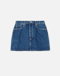 90S Mini Skirt - Iron Blue