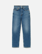 90S High Rise Extra Crop Jeans - Mid 70S