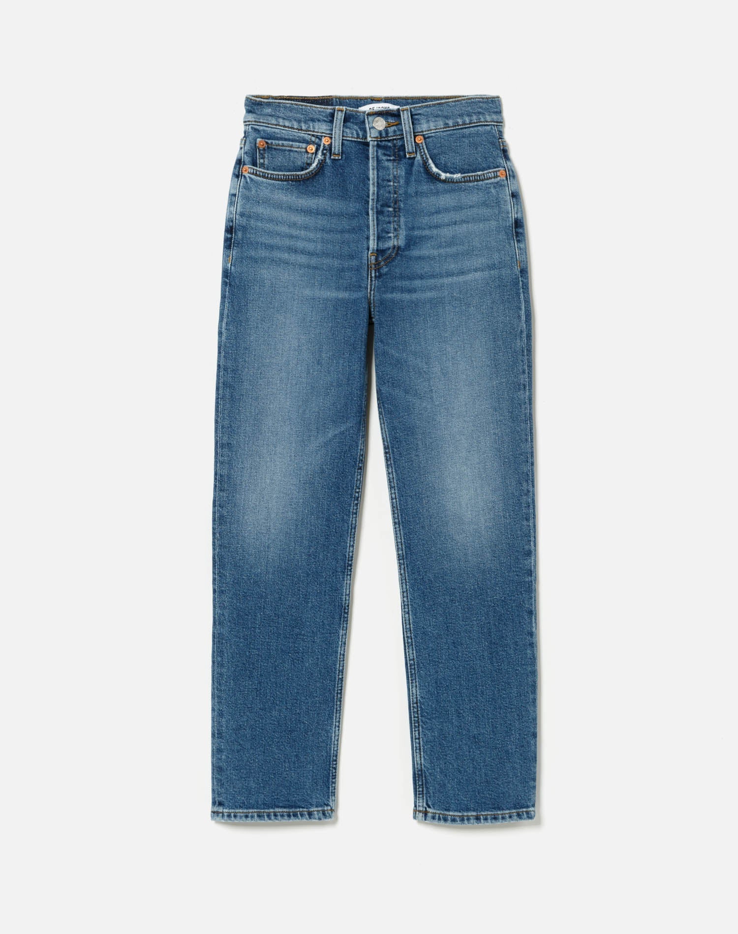 90S High Rise Extra Crop Jeans - Mid 70S
