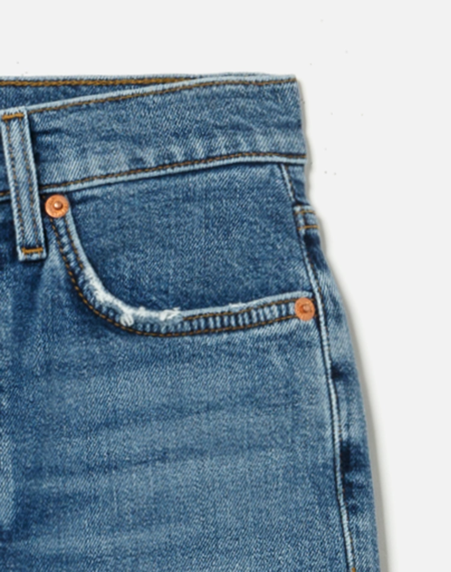 90S High Rise Extra Crop Jeans - Mid 70S