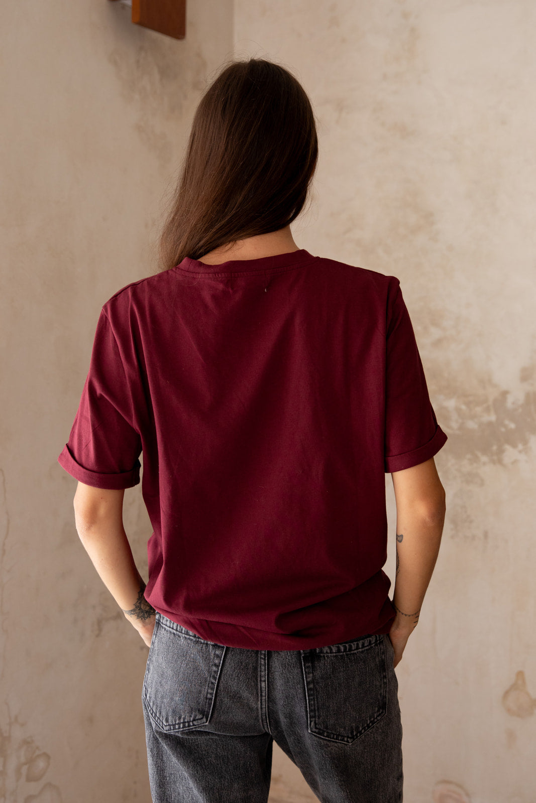 T-Shirt D'Allaitement Bordeaux Real