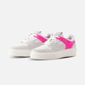 Rebound Low Woman Magenta Trainers - White and Pink - Women