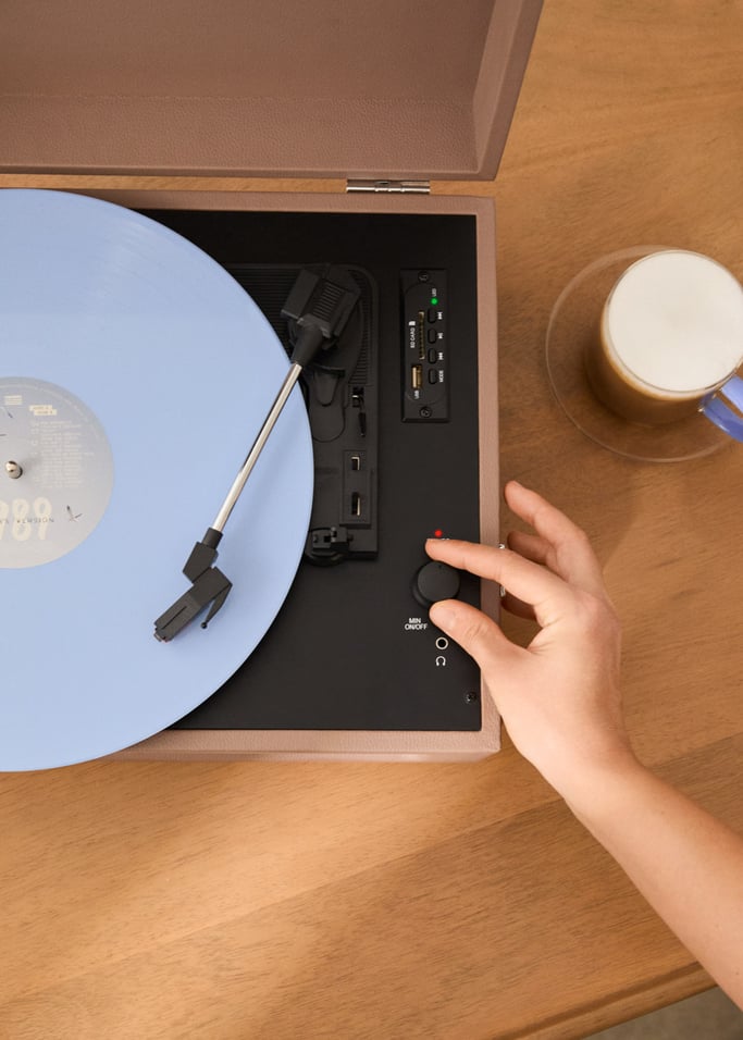Retro Record Player - Bluetooth/USB/SD/MicroSD/MP3 Retro Record Player - Moka