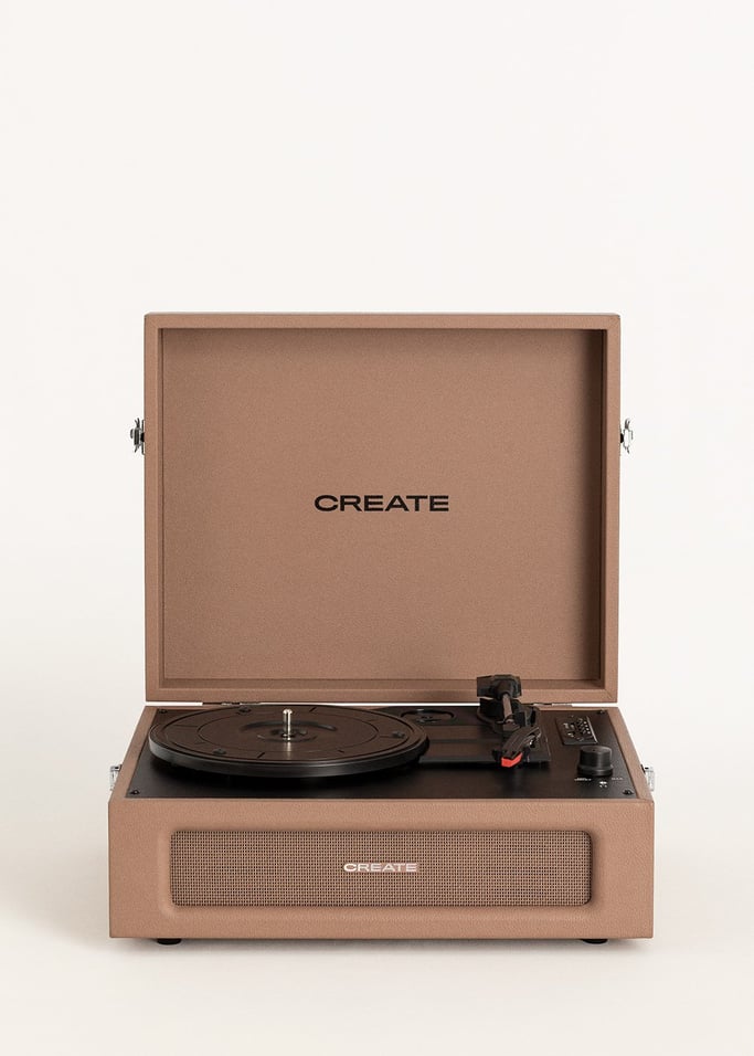 Retro Record Player - Bluetooth/USB/SD/MicroSD/MP3 Retro Record Player - Moka
