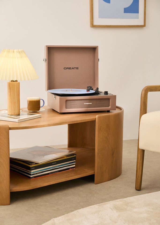 Retro Record Player - Bluetooth/USB/SD/MicroSD/MP3 Retro Record Player - Moka