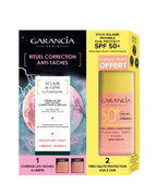 Garancia Anti-Dark Spot Correction Ritual Box containing Éclair de Lune La Foudroyante milky cream and a free Invisible Sun Protect SPF 50+ Solar Stick.