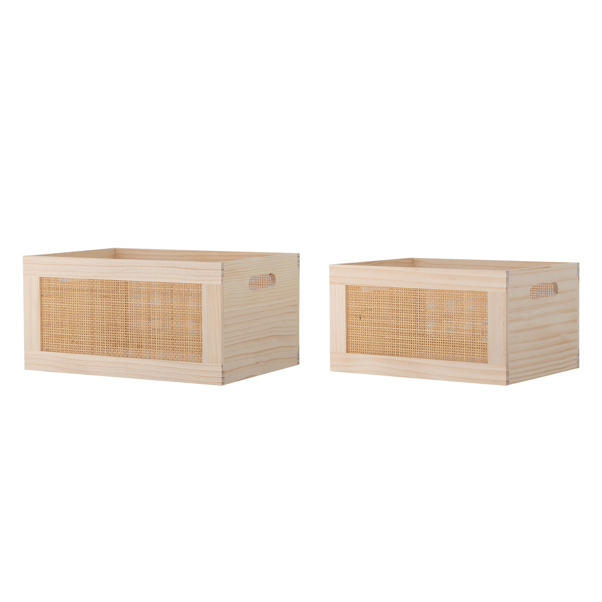Piana - Caja De Almacenamiento - Natural - Pino Fsc®100%