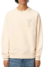 Ami Paris - Sudadera Ami De Coeur - Parche Beige