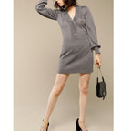 Vestido Alma - Punto Lurex Gris