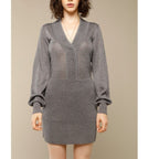 Vestido Alma - Punto Lurex Gris