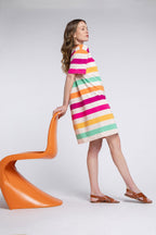 Vestido Amalia Rayas Ettore Policromo